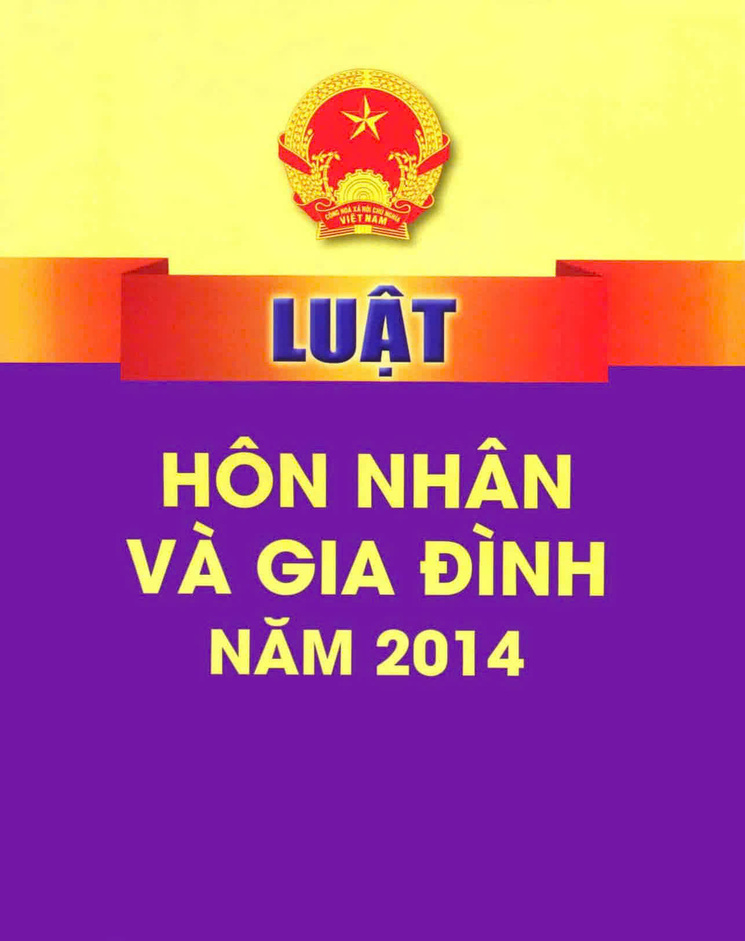 Luật Hôn nhân và Gia đình 2014 số 52/2014/QH13
